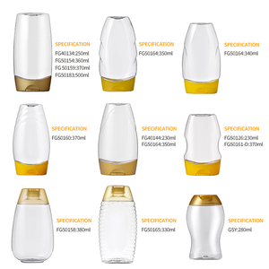 Bouteille de miel en <span class=keywords><strong>plastique</strong></span> inversée avec bouchon à clapet, 250g, 500g, 1000g, en PET, pour emballage inversé, vente en gros usine - Product Image 2