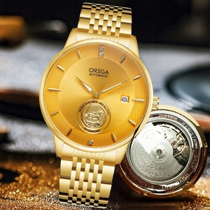 Fully <b>automatic</b> mechanical watch with relief horse totem calendar, 50M water resistance business style men's <b>wristwatch</b> - Product Image 1