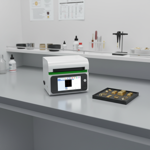 เครื่องวิเคราะห์ XRF ในห้องปฏิบัติการ รุ่น X-May 20 500W กล้อง HD  USB/WiFi/ สำหรับการวิเคราะห์องค์ประกอบทองคำ เงิน แพลตตินัม พาลลาเดียม - Product Image 1
