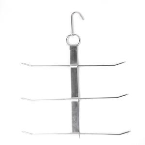 Venta <span class=keywords><strong>al</strong></span> por mayor de brochetas gruesas de acero inoxidable estilo Hong Kong de una sola capa de tres capas herramientas de barbacoa para asar pollo de cerdo asado - Product Image 1