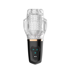 เครื่องสั่นแบบดูดกระตุ้นอวัยวะเพศชายแบบใส ใช้พอร์ต USB สำหรับผู้ใหญ่  นวดด้วยอนุภาคโปร่งใส กันน้ำได้ 100% - Product Image 5