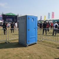 Toilettes portables en matériau HDPE écologique résistant aux UV pour événements extérieurs, construction et interventions d'urgence