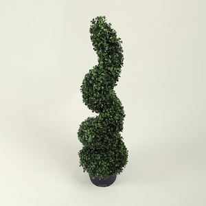 Plante verte décorative pour l'intérieur et l'extérieur 98cm 36.8in Porch Garden Spiral Topiary Trees Artificial Buis - Product Image 4