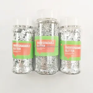 Brillo biodegradable, gran oferta, venta al por mayor, celulosa vegetal, Bioglitter, brillo biodegradable para niños, decoración DIY