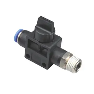 pneumatic hand valve switch port M5 1/8 1/4 3/8 1/2 6mm pu hose fitting quick hose connector switching