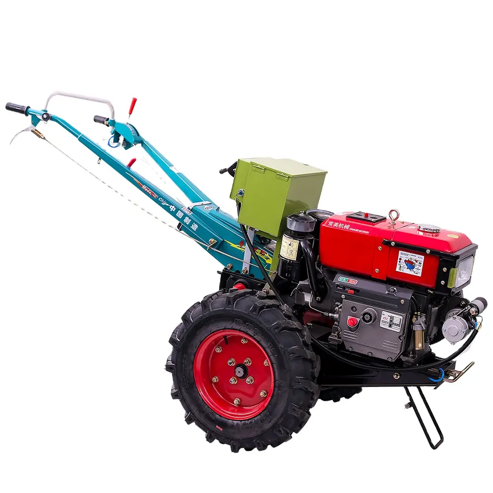 Miwell 2wd Boerderij Gebruikt Tractoren 12HP Hand Lopen Landbouwtrekker Met Rotavator