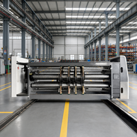 Nouvel équipement de fabrication de boîtes en carton entièrement automatique à grande vitesse pour imprimante, rainureuse et découpeuse pour usine d'emballage en carton ondulé