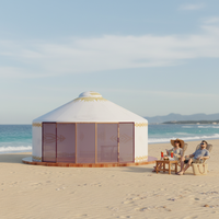 Yurt mongol en toile quatre saisons à quatre couches, type tube, étanche, >3000mm, installation facile, 9-30m FZJ FZ-Z718