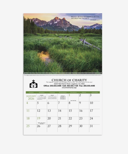 Calendari da Parete con Versetti Biblici Personalizzati, Regalo Aziendale con Logo, 12 Mesi, Qualità Premium, Tema Cristiano - Product Image 1