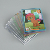Étui de rangement en plastique de haute qualité, ultra-transparent, design Pro Fit, pour cartes de sport 35pt, mini-étui à clipser pour cartes.