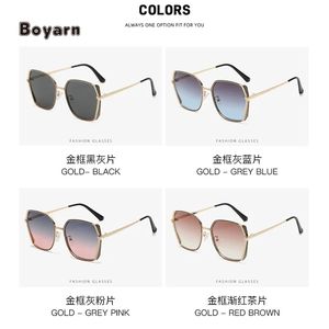 Lujo Metal Estilo Vintage Diseñador personalizado Gafas de sol Moda Mujer Al Aire Libre Protección UV400 HK-Boyarn HKBY512 - Product Image 4