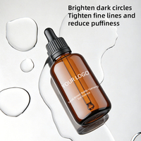 Sérum Énergisant pour les Yeux en Petite Bouteille Marron – Soin Quotidien Contre les Cernes et les Ridules, Nourrit, Raffermit et Lisse la Peau Sous les Yeux