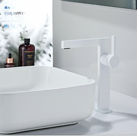 Robinet de lavabo de salle de bain de luxe à monter sur comptoir, multifonctionnel, monotrou, monocommande, eau froide et chaude, vente en gros