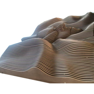 MDF tallado 3D diseño de pared paramétrico cara pared arte Panel decorativo tallado paneles de pared <span class=keywords><strong>para</strong></span> decoración del hogar - Product Image 2