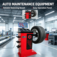 0.25kW Araç Lastik Tekerlek Balans Makinesi 200 RPM 10 24 İnç Jant 2.75-20 Genişlik Ticari Garajlar İçin Dayanıklı Yapı