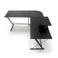 Bureau d'ordinateur, poste de travail, mobilier en MDF, style minimaliste pour entreprise et maison
