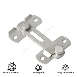 90/180° Stainless Steel <b>Door</b> Lock Guard Latch Bolt Toggle Latch <b>Sliding</b> <b>Barn</b> <b>Door</b> Lock Wine Cabinet Closet Right Angle Lock - Product Image 4