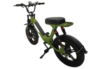 Vélo électrique à double suspension arrière, pneus neige 20*4, cadre en alliage d'aluminium, batterie au lithium, moteur sans balais 250W, 7 vitesses - Product Image 5