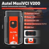 Dongle sans fil Autel MaxiVCI V200 d'origine, compatible avec les protocoles CAN FD/DOIP pour Autel MS906 Pro, garantie de 12 mois