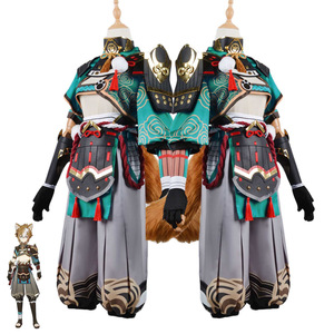 Genshin Impact <span class=keywords><strong>Gorou</strong></span> Render <span class=keywords><strong>Cosplay</strong></span> Costume <span class=keywords><strong>Gorou</strong></span> Fox Uniform Men Halloween Suit Coldker Drop Ship - Product Image 5
