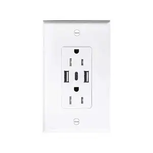 OSWELL smart home Smart Life 15a Usa Electrical Sockets Usb Smart wifi smart socket