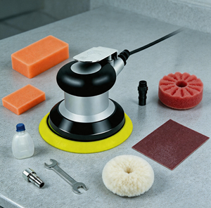 Polisseuse sans aspiration de 5 pouces, machine de meulage légère, bonne stabilité, faible vibration, gain de temps de 20 %, consommation d'air de 0,3 m³/min - Product Image 5