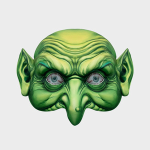 Máscara de disfraz de bruja de media <span class=keywords><strong>cara</strong></span> realista de fábrica, peluca, sombrero de bruja, máscara de fiesta de Carnaval de espuma PU ligera, adultos, <span class=keywords><strong>Halloween</strong></span> - Product Image 2