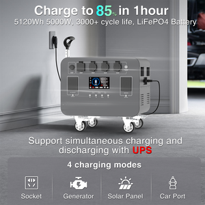 Cargador de Panel Solar XT60, Linterna de Emergencia de Carga Rápida, Luz USB, Fuente de Alimentación AC/DC, Banco de Energía LiFePO4, Estación de Energía de 5000W - Product Image 4