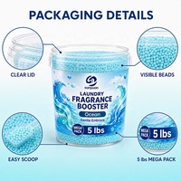 Perles de lessive 5 livres, seau grande capacité, formule 3+3 parfums, assainisseur de tissus, fabricant OEM ODM, marque privée, perles parfumées