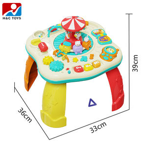 Table musicale amusante avec lumière et <span class=keywords><strong>musique</strong></span> pour bébé, jeu interactif éducatif précoce, jouet de bureau - Product Image 3