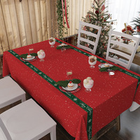 Nappe de noël rectangulaire, linge de table de fête