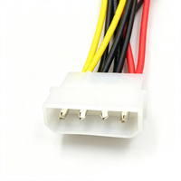 4 Pin Molex to 2 SATA Power Adapter Cable Dual SATA Splitter Cable 20cm for HDD SSD PC