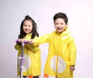 Pingüino poliéster niños capa de lluvia al aire libre impermeable niños Poncho ligero Pu impermeable para bebé de jardín de infantes - Product Image 3