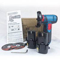 Mini-meuleuse d'angle sans fil 12V avec moteur à balais, interrupteur à gâchette de qualité industrielle, disque de meulage pour usage domestique