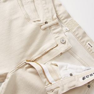 Pantalones de Vestir Casuales para Hombre, Hechos a Mano, Corte Slim, Color Blanco, Elásticos, Jeans de Mezclilla Japonesa Selvedge para Hombre - Product Image 2