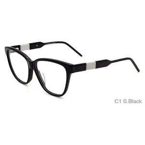 2021 New acetate eyeglass frame China wholesale frame only glasses unique design women optical glasses 3 buyers