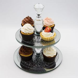 Umwelt freundliche einzigartige Design Hochzeits torte Stand Dessert Fall Platte Sweet <span class=keywords><strong>Circle</strong></span> Tabletts Tisch dekoration Gerichte & Teller - Product Image 3