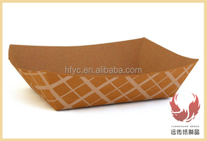Bandeja de papel de cartón barata para comida y Pasta, bandeja de comida con revestimiento ecológico, reciclable, para perritos calientes - Product Image 5