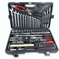 Ensemble d'outils à main multifonctionnels de 92 pièces, étui rigide personnalisable comprenant des perceuses combinées, outils en plastique, usage électrique, 1 an
