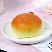 Jouet anti-stress souple en PU à rebond lent, imitation pain, populaire sur Xiaohongshu, pour décoration de meubles et vitrine