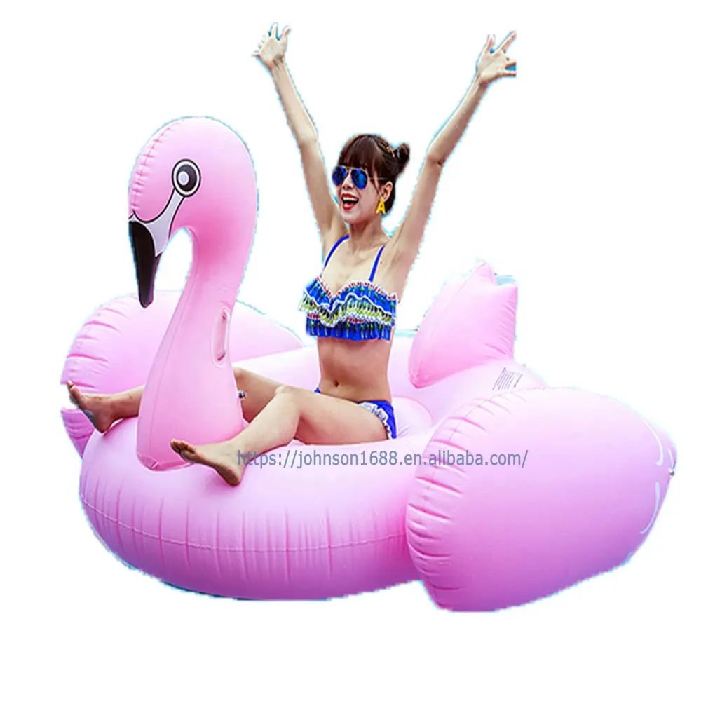 Pool schwimmt Wasser schwimmen schwimmend große aufblasbare rosa Flamingo Fahrt auf Sommer Strand party Dekoration Schwimm ringe für Erwachsene