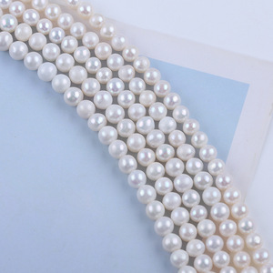 Perles de Zhuji en gros, perles rondes d'imitation AK de 4-5 mm, perles en vrac, perles d'eau douce naturelles, composant de bricolage - Product Image 3