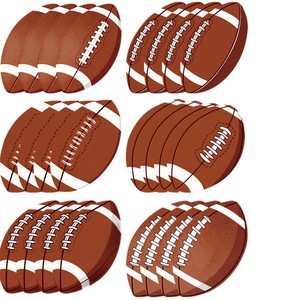 Affiches de jeu de cache-yeux sur le thème du football, fournitures de fête du Super Bowl, lot de 24 décorations jetables - Product Image 2