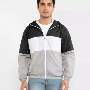 Chaqueta Cortavientos Impermeable con Capucha Personalizada para Hombre, para Deportes al Aire Libre, Otoño, con Cierre de Cremallera y Grosor - Product Image 1