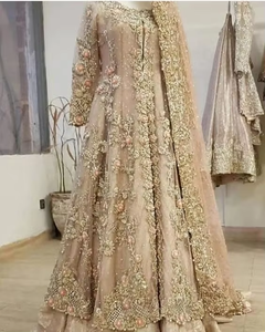 ATIYA LIBAS Lehenga Choli traditionnel indien/pakistanais pour femmes avec broderie lourde Zardozi (matériau acétate) - Product Image 6