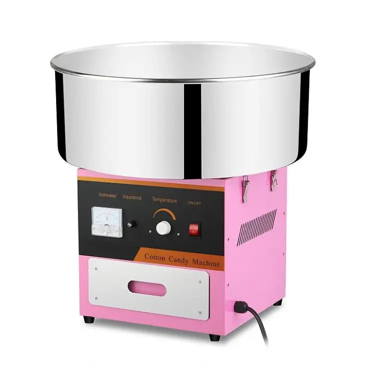 Hot sale Mini Cotton Candy Maker pink color Automatic Sugar Flower Cotton Candy making Machine