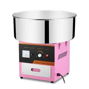 Hot sale Mini Cotton Candy Maker pink color Automatic Sugar Flower Cotton Candy making Machine