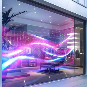 Écran LED flexible en film holographique transparent pour la publicité en vitrine de centre commercial, prend en charge le texte et l'animation - Product Image 5