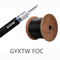 Fabricante de China Cable de fibra óptica GYXTW de modo único Conducto aéreo Cable de fibra óptica de entierro directo