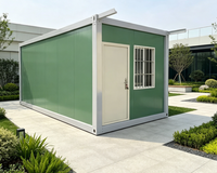 Cabine conteneur à structure en acier prête à l'emploi pour bureau de chantier, poste de garde, dortoir temporaire, salon de ferme